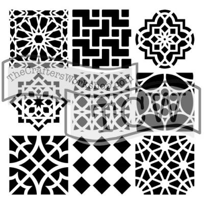 The Crafter's Workshop Stencil - Moroccan Tiles